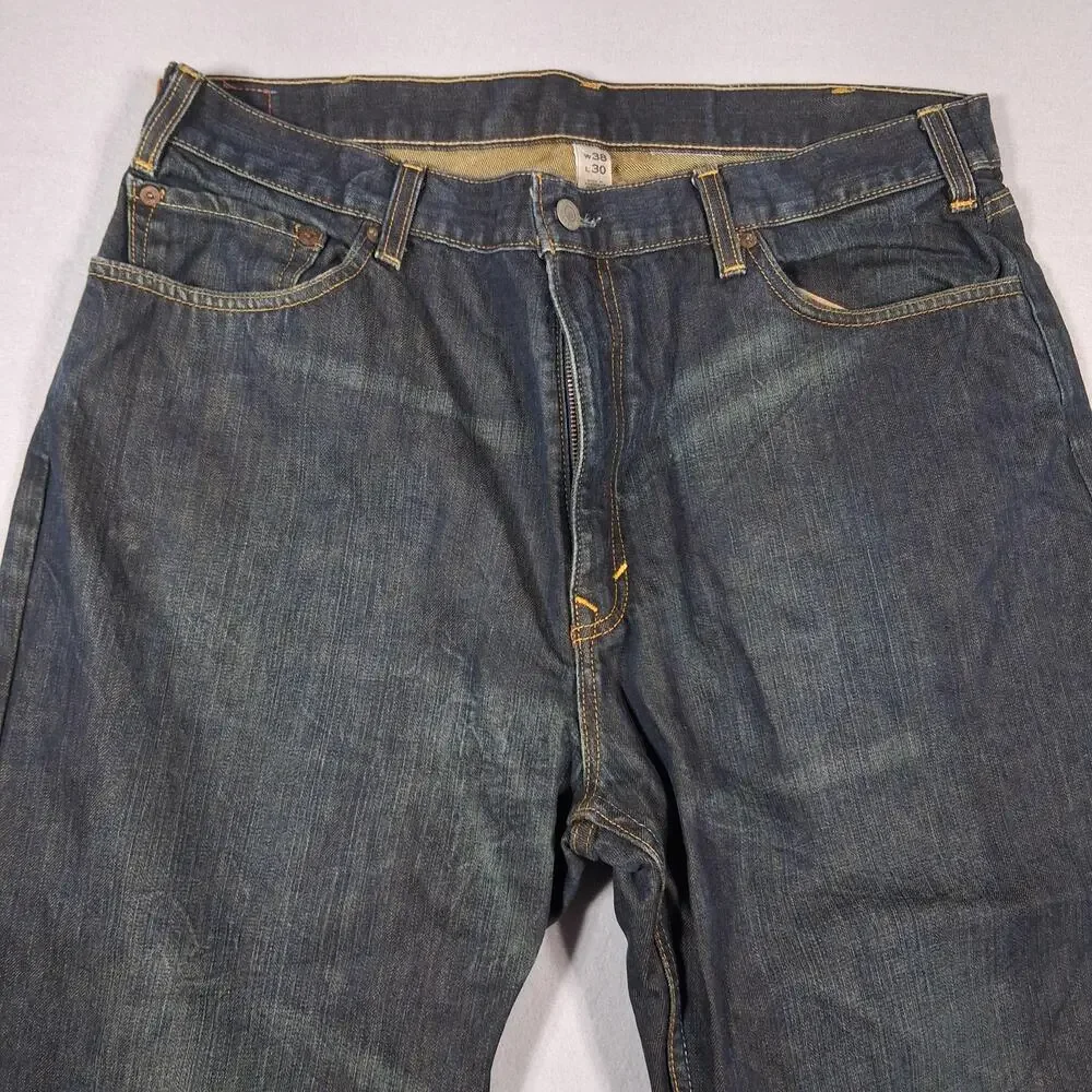 Banana Republic Relaxed Fit Jeans Mens 38x30 Blue Denim Straight Leg Dark Wash